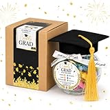 Graduation Bible Verses Jar with Grad Cap and Meaningful Cards, 2026 Graduation Gift for Him Her, Cute Congrats Class Middle High School College Congrats Grad Decor