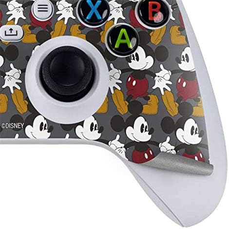 Skinit Decal Gaming Skin Compatible with Xbox Series S Controller - Officially Licensed Disney Mickey Mouse Vintage Pattern Design