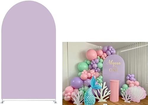 Iydamc Telón de fondo arqueado azul claro para decoraciones de fiesta de cumpleaños, cubiertas de pared de arco, fondo elástico, banquete de boda,