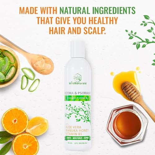 Eczema Psoriasis Conditioner And Dry Scalp Treatment - Anti Dandruff Hair Conditioner For Damaged Dry Hair - Scalp Psoriasis - Deep Conditioner For Seborrheic Dermatitis Scalp - Dry Scalp Conditioner #TOP5