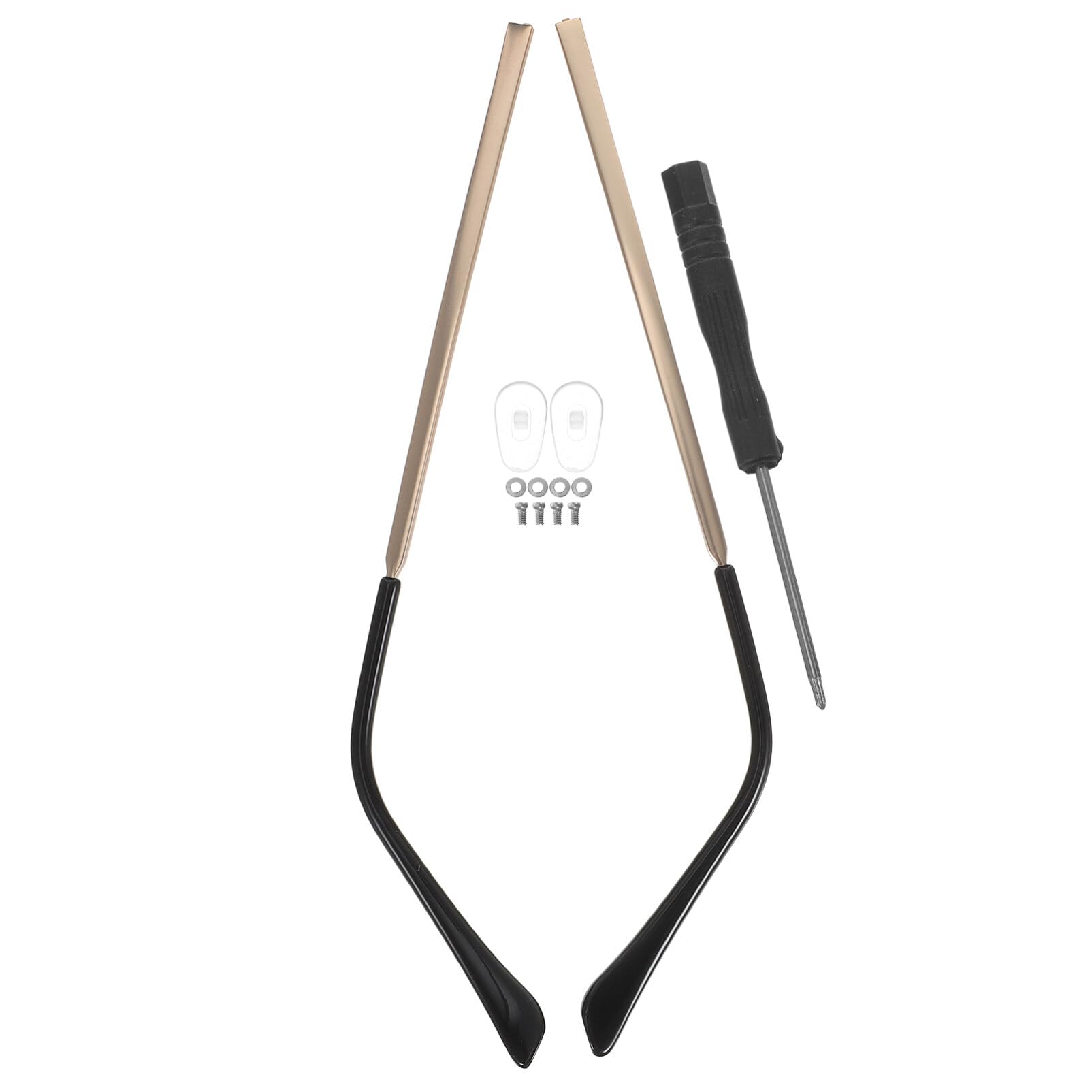 Healvian Patillas De Repuesto Para Gafas Kit De Reparación De Repuesto Para Brazos Y Gafas De Sol Brazos Gafas Gafas Prácticas Patillas Para Gafas 13 6 Cm Dorado