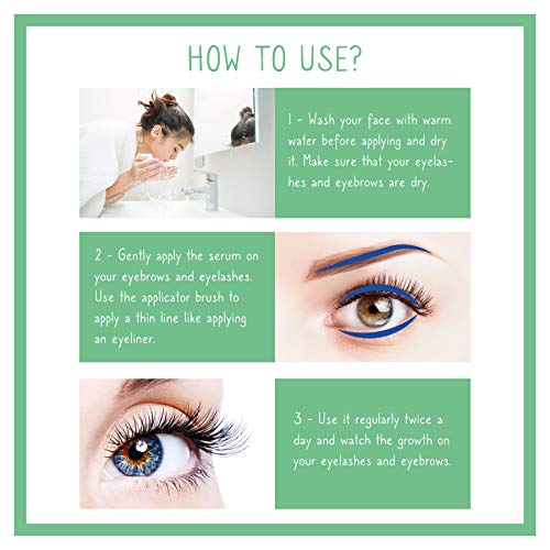 New Well Eyelash & Eyebrow Enhancer Serum (6Ml), Rapid Growth For Stronger, Longer, Healthier, Intensive Lashes,Treatment With Concentrated Formula For Natural Fuller Thicker Brows, Long Lasting Appearance, Dermatologist Certified Hypoallergenic #TOP3
