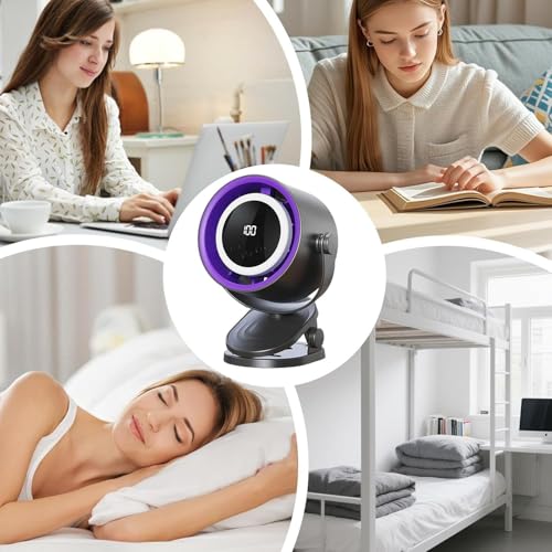 Image of High-Speed Mini Jet Blower Fan, Rechargeable Turbo Air Duster with LED Power Display, Compact Strong Airflow Cleaner (Desk Fan)