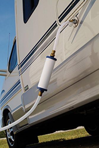 Culligan RV-800 Exterior Pre-Tank Recreational Vehicle Water Filter with Hose