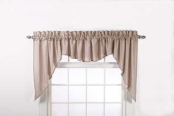 Stylemaster Renaissance Home Fashion Emery 3-Piece Lined Swag Set, 116-Inch by 36-Inch, Taupe