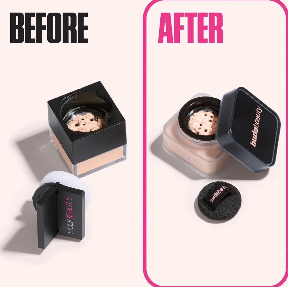 HUDA BEAUTY Original | Mini Baby Bake | Loose Baking & Setting Powder | Polvos sueltos formato de viaje | 6 gramos (Travel Size) | by BELLA (SUGAR COOKIE (Tamaño de viaje), 6 g (Paquete de 1))