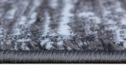 Miniatura 4 de Masada Rugs - Alfombra moderna contemporánea color grisnegro