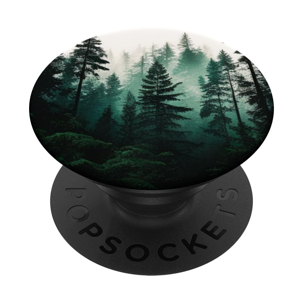 Forest Pine Tree Woods Green Nature Outdoor Explore PopSockets Adhesive PopGrip