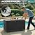 YITAHOME 90 Gallon Outdoor Storage Box with 6 Wheels, Large Double-Wall Resin Deck Box, Lockable Waterproof Outside Storage for Patio Furniture, Cushion, Pool Float, Garden Tool, Black