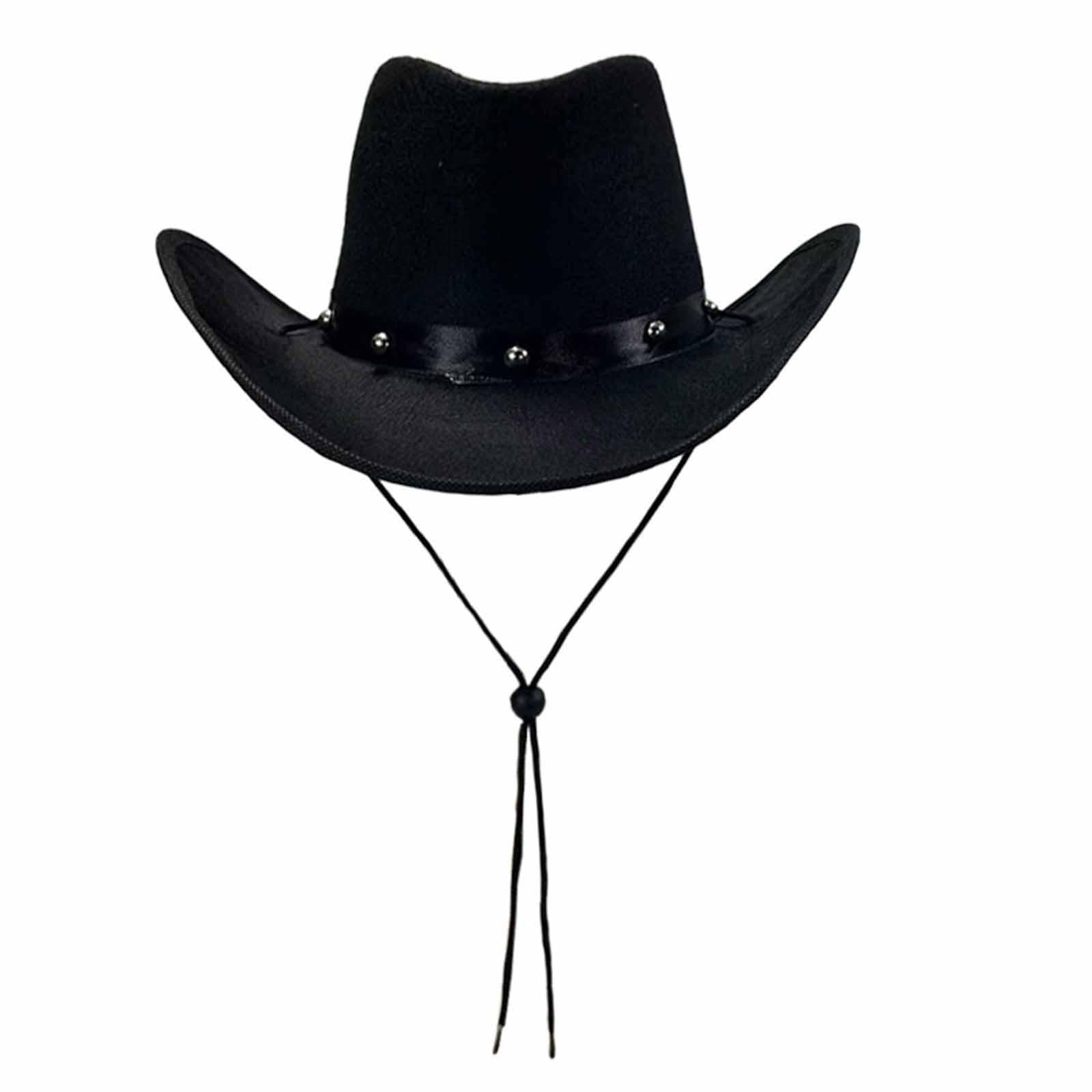 Cowboy Hat Decorative Trendy Cowgirl Hat for Music Festival Concerts Wedding Black| Streetwear | Aesthetic | Casual-image-10