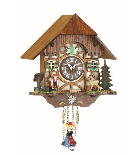 Trenkle Kuckulino Black Forest Clock Black Forest House with quartz movement and cuckoo chime TU 2009 SQ