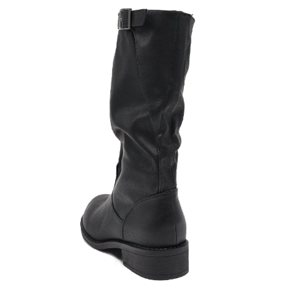 IF Fashion Bottes Bottines pour femme Biker motard 991