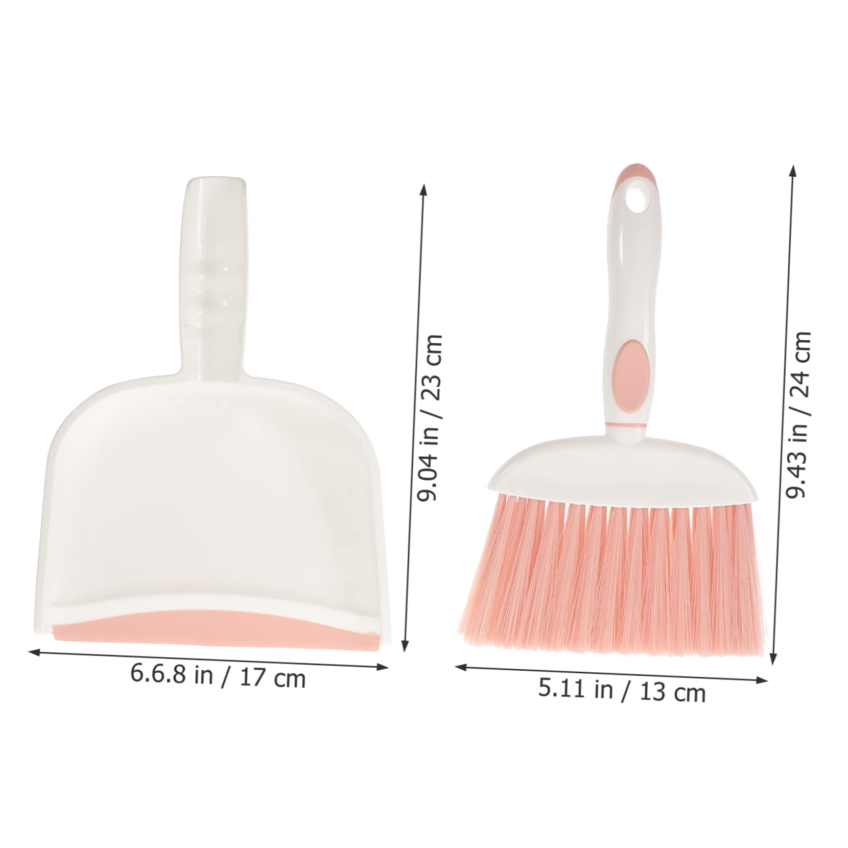 FOMIYES Mini Dustpan Brush Set 3pcs Desktop Broom and Set Lightweight Cleaning Kit for Home Office and Kindergarten