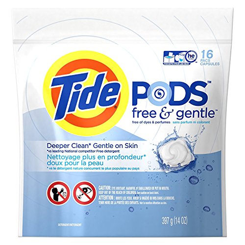 Tide Pods Free & Gentle - 16 cuentas, 14 onzas