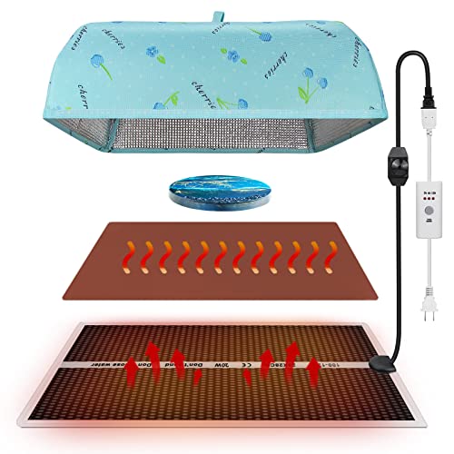 Epoxy Heating Mat with Cover Timer, Heat Pad for Resin Molds, Fast Curing Drying Warming Machine