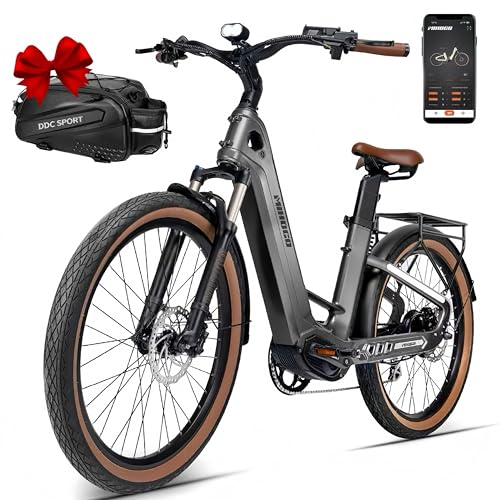 Carbon Fiber Electric Bike 1000W, 48V 19.2Ah, 128 Mi Range