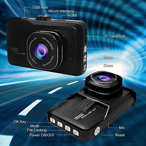 Telecamera a Trattino, Full HD 1080p 3.0écran LCD...