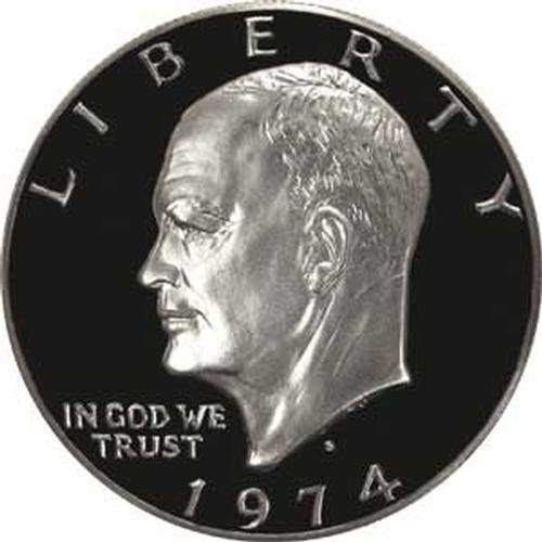 1974 S Eisenhower Dollar US Coin Ike $1 Seller Gem Proof Thumbnail