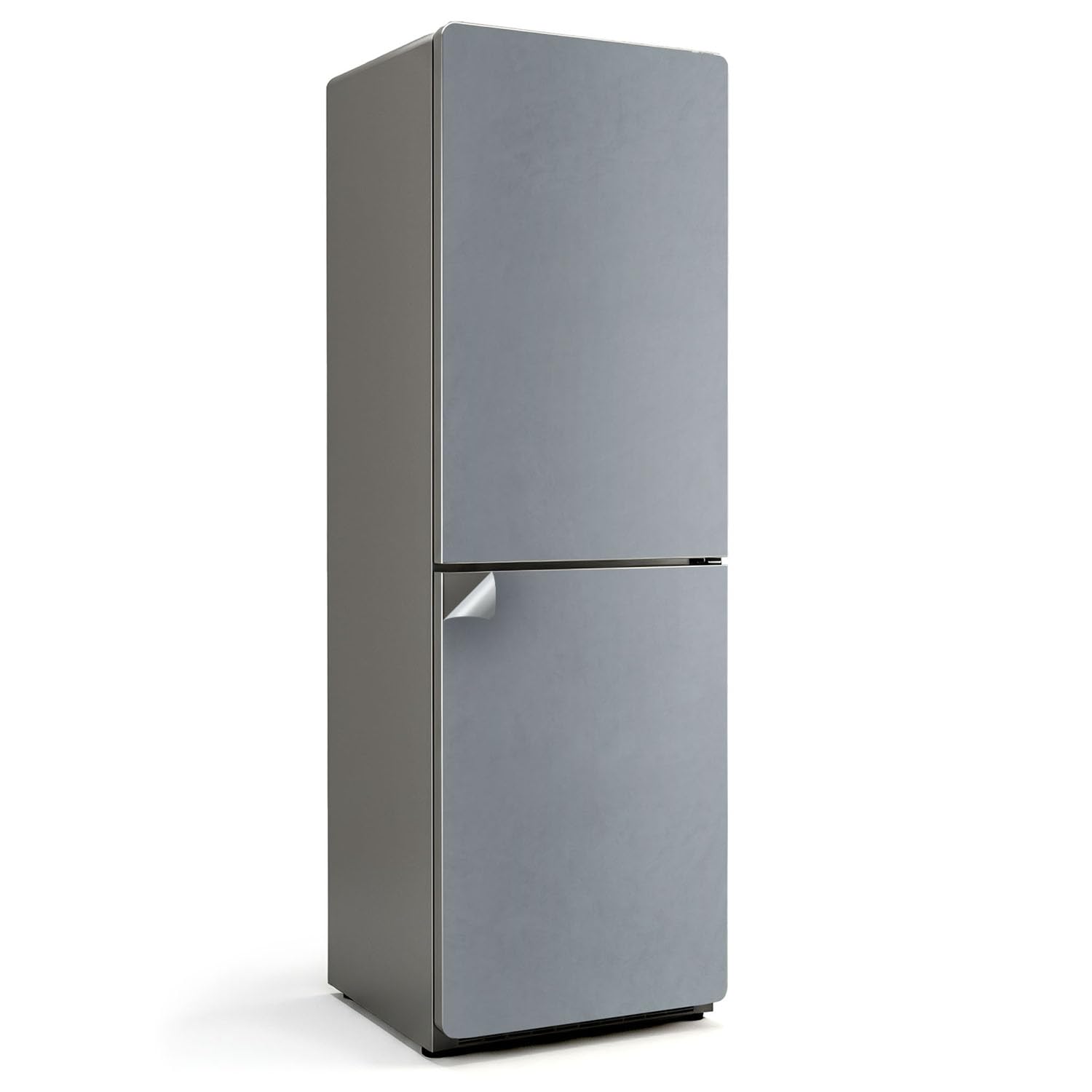 Sticker frigo protection anti-dégâts autocollant gris lavable cuisine 60x190