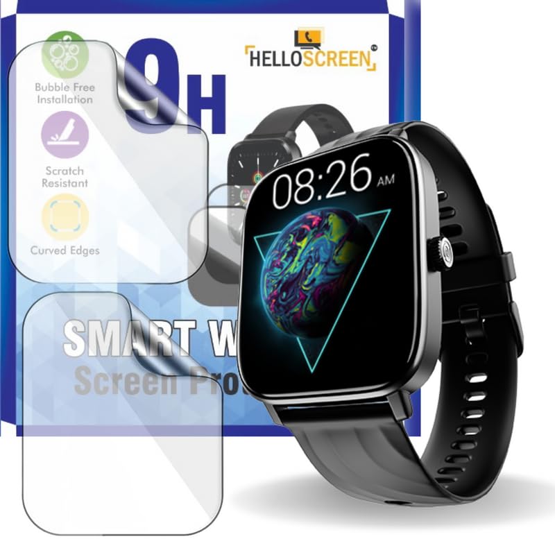 HELLOSCREEN |2 Pack| Screen Protector Guard For Noise Colorfit Quad Call (1.81" inch) Smartwatch - 9H Hardness, Unbreakable TPU Film (NOT A TEMPERED GLASS) (B0CKJ6YZY8) Amazon Price History, Amazon Price Tracker