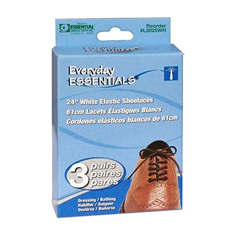 Essential Medical Supply Elastic Shoelaces, 3 Pairs Cover