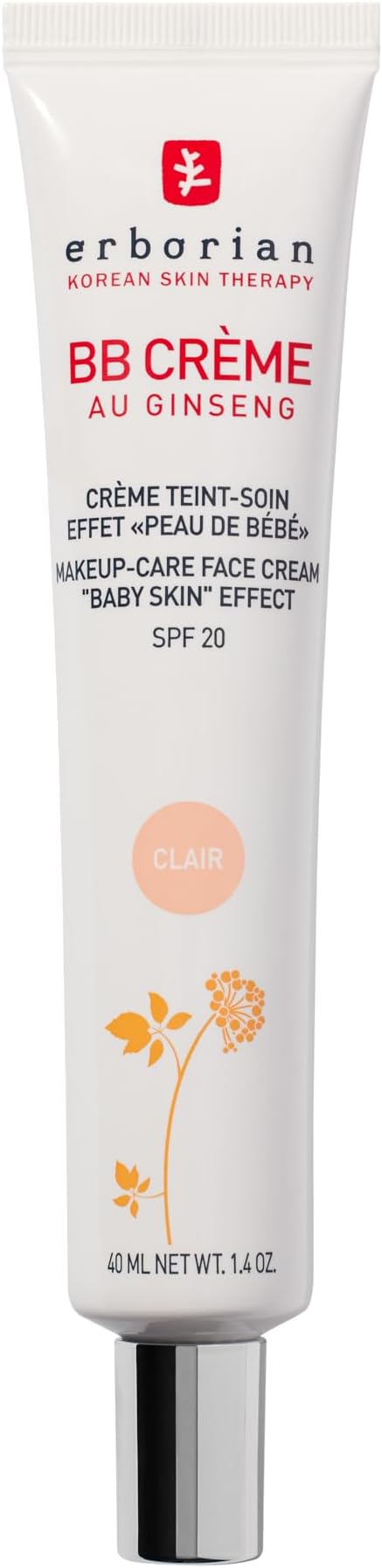 BB Cream With Ginseng - Complexion Cream - "Baby Skin" Effect - Korean Cosmetic Treatment 5 -In -1 For SPF 20 - Korean Cosmetic Care