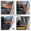 TOOENJOY Universal Fit Car Door Step, Foldable Roof Rack Door Step Up on Door Latch, Both Feet Stand Pedal Ladder, Easy Access to Rooftop for Most Car, SUV, Truck, Max Load 400 lbs(Orange) #1
