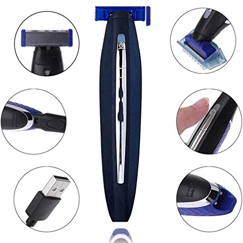 Shaver Head Replacement Charger and Brush for Electric Solo Shaver Cleaning Bursh USB Data Cable Power Trimmer Solo Head Micro Touches Replacement Charge Line (1Shaver Head & Cord&Brush)