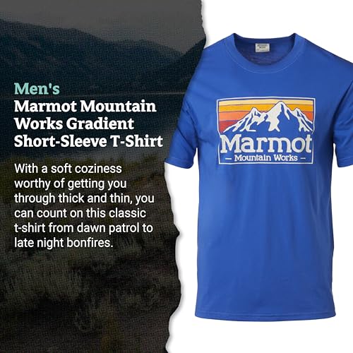 MARMOT Men's MMW Gradient Short-Sleeve Tee - Screen Printed Graphic on Soft, Breathable, Eco-Friendly Cotton/Poly Blend4