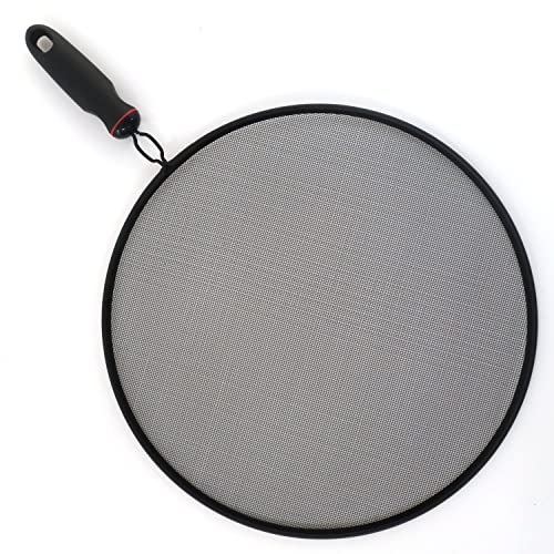 Norpro Grip-EZ Nonstick 13 Inch Strainer Splatter Screen, 13in/33cm, black