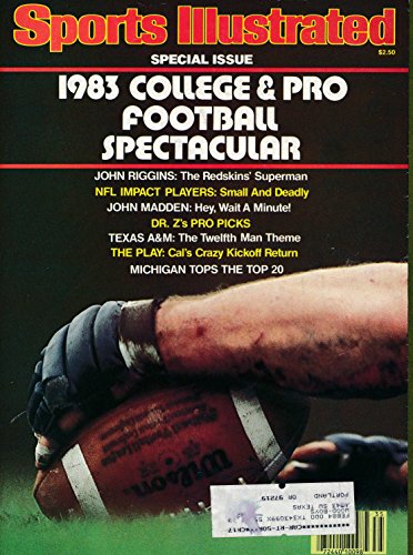 Sports Illustrated: 1983 College & Pro Football Spectacular (Volume 59, No. 10)