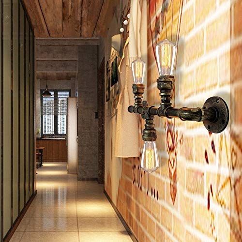 Aplique de pared de hierro estilo retro industrial de alta gama 6
