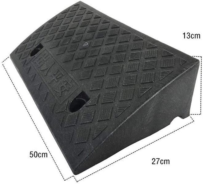 スロープ 縁石ランプスロープパッドファミリーランプ保護プラスチックランプマット滑り滑り携帯用オートバイランプ屋外車のランプ 13cm 27 50 Black Color Size 見事な創造力 Color