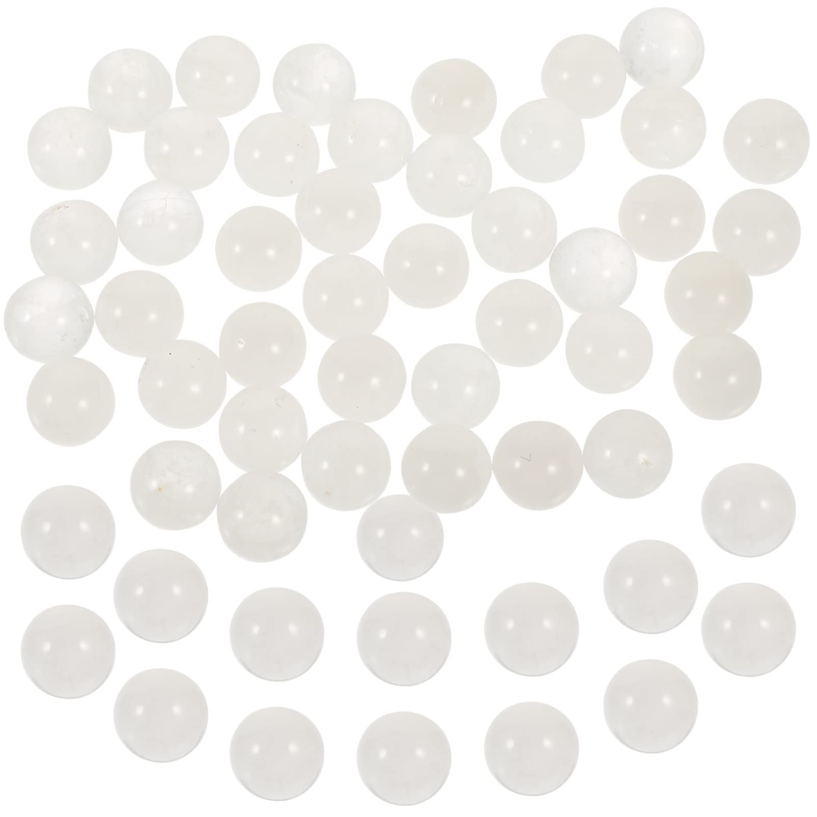 Encantos de cuentas 50 cuentas de perlas sin perforar sin agujeros, cuentas de perlas de cristal natural, minicuentas, relleno de jarrón de ropa, perlas de imitación for dispersión de mesa, boda, fies