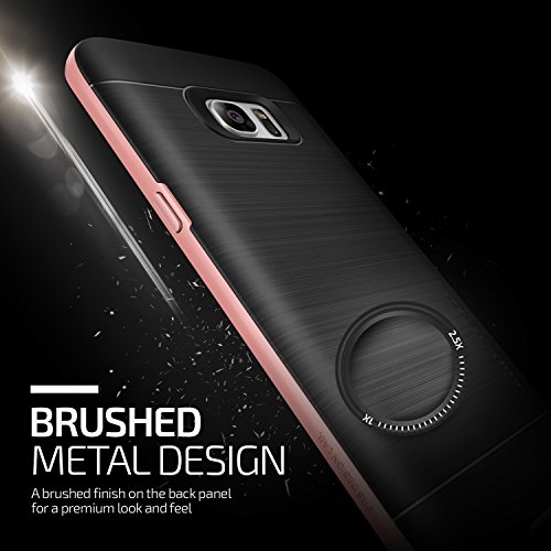 Galaxy S7 Edge Case, Vrs Design [High Pro Shield][Rose Gold] - [Military Grade Protection][Slim Fit] For Samsung S7 Edge #TOP2