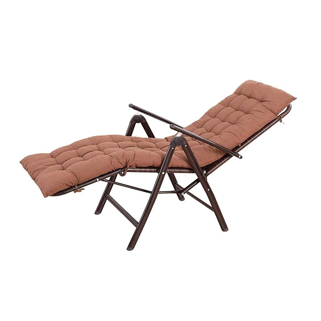 Chaise en osier pliante et inclinable haut de gamme pour terrasse et patio
