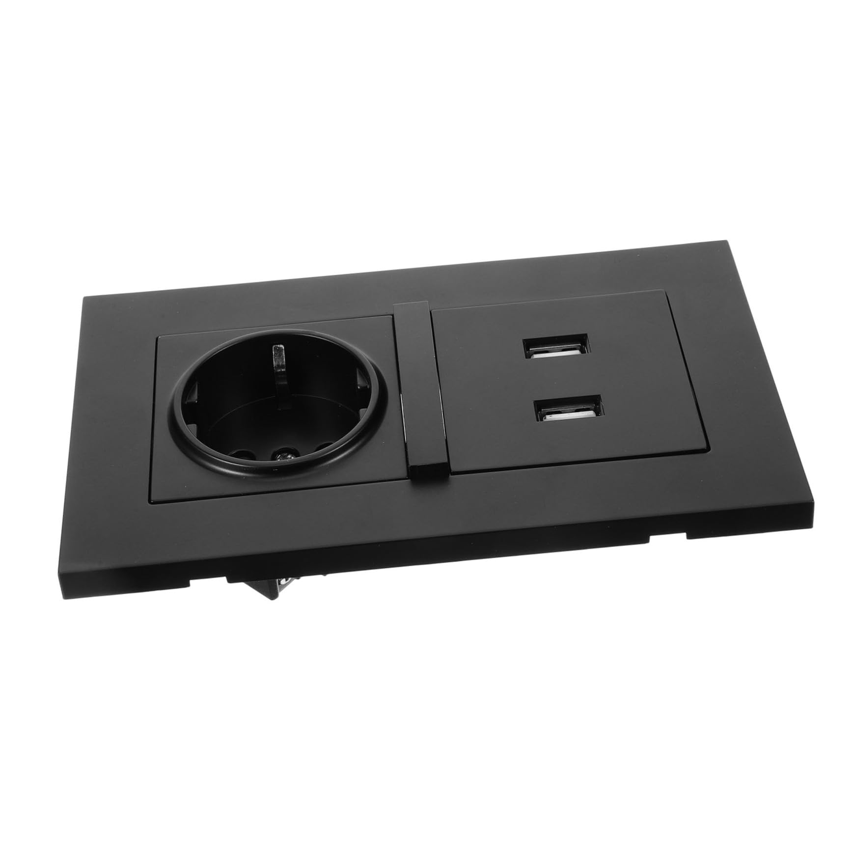 Prise murale USB double noire intégrée type 86, format compact norme européenne - 8