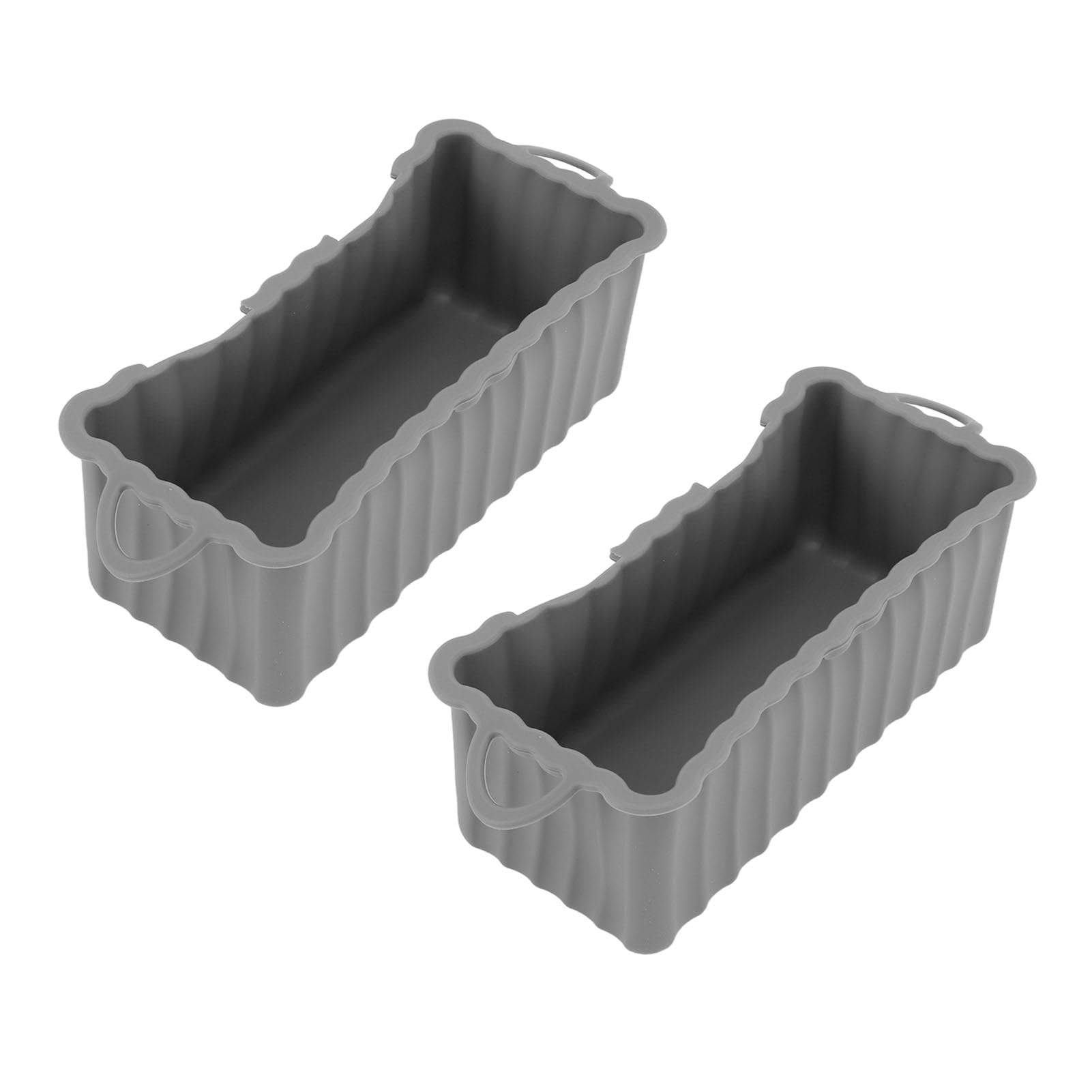Silicone Reusable Grease Drip Pan, Griddle Grease Catcher Grease Drip Pan for Blackstone Griddle, Grill Oil Tray for Camping, 2PCS (Gray)