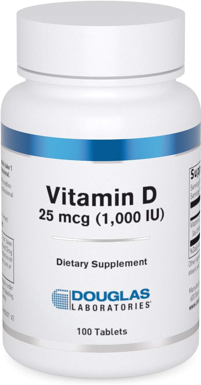 Vitamin D 25 mcg (1,000 IU) - D3 Vitamin - For Immune Support, Bone Health & Tooth Health* - D Vitamin as Cholecalciferol - 100 Tablets