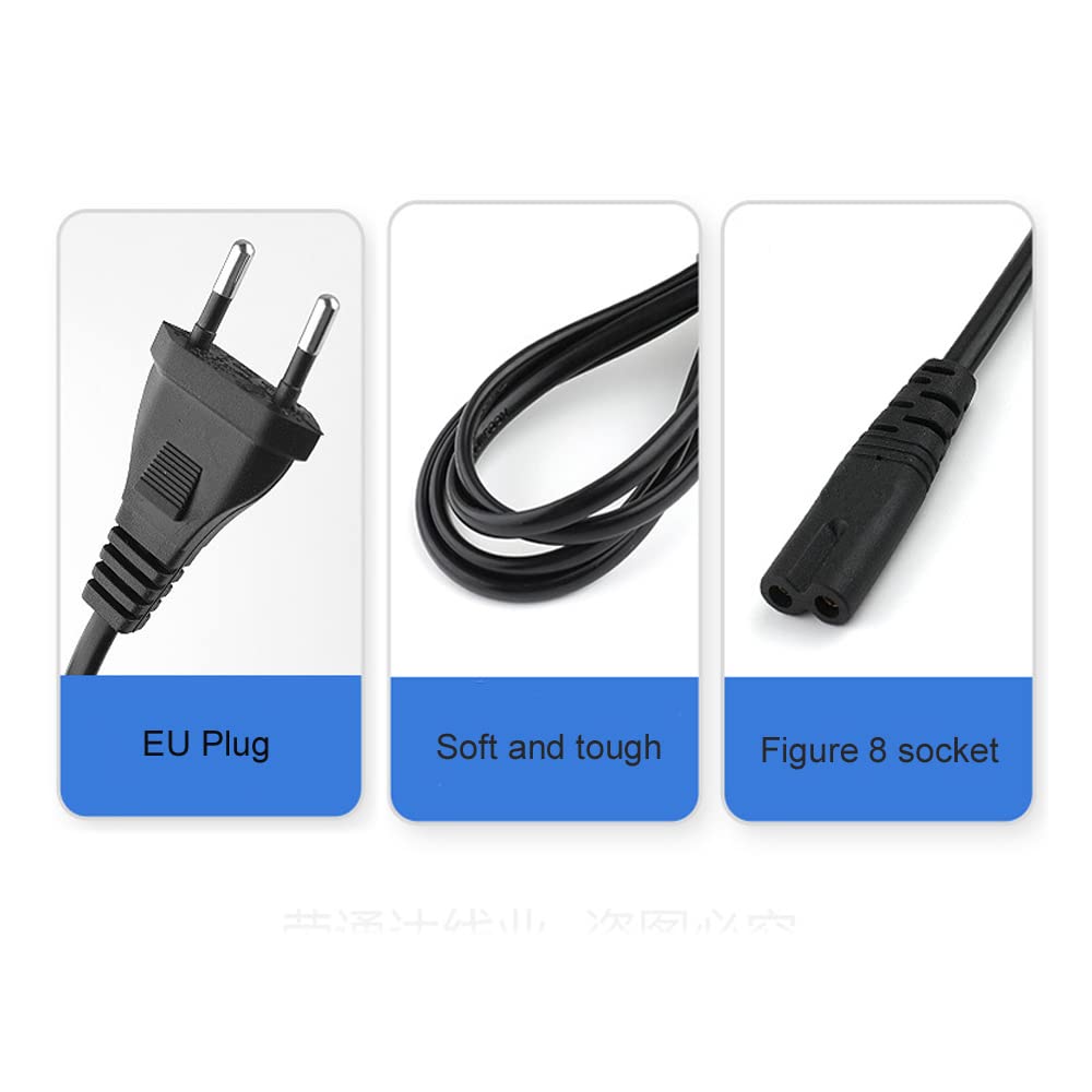 Câble d'alimentation AC Rallonge 3 Mètres/9,8 Pieds EU Compatible pour PS5/ PS4/PS3/PS2/Xbox One S/X