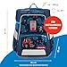 Step by Step Schulranzen-Set Space „Tractor Freddy“ 5-teilig, blau, Traktor-Design, ergonomischer Tornister mit Reflektoren, höhenverstellbar mit Hüftgurt für Jungen ab der 1. Klasse, 20L