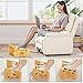 HOOBRO Bamboo Foot Rest, Adjustable Under Desk Footrest with 5 Height Options & Angles, Non-Slip Ergonomic Foot Rest for Under Desk at Work for Improved Posture, for Home & Office, Natural YL01FP01