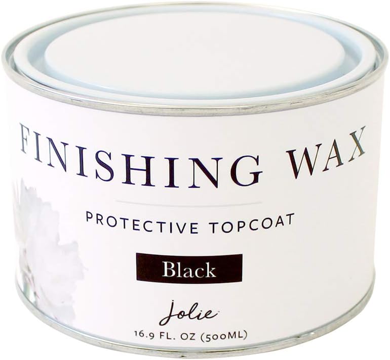 - Finishing Wax - Chalk Finish Paint Wax - Use on wood or matte finish painted interior furniture, cabinets- Odor-Free, Non-Hazardous (500mL, Black)
