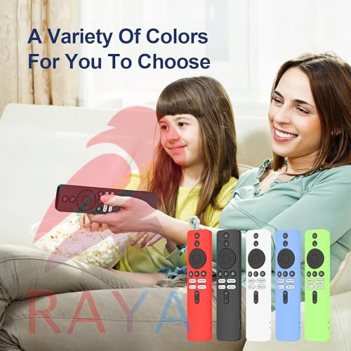 Image of RAYA Silicone TV Remote Cover Compatible with Redmi TV 4k Ultra 43 inch /Xiaomi OLED Series 55 inch /Xiaomi 5A Series 32 /40 /43 inch Remote Protective Case [Remote NOT Included] (Black)