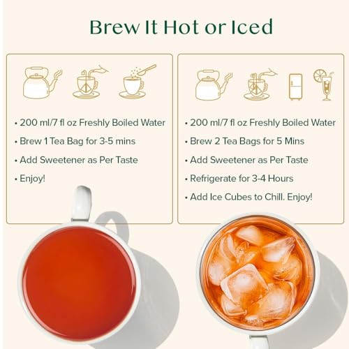 Image of VAHDAM, English Breakfast Black Tea Bags (15 Count) High Caffeine | Strong, Robust & Flavoury | Individually Wrapped Pyramid Tea Bags | Full Bodied Black Tea Leaves