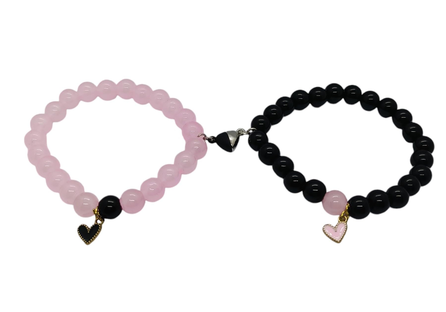 See full amazon price history chart for SUPERSOFTNER Magnetic Bracelets 2Pcs Love Heart Matching Pink and Black Hearts Beads Bracelet Set Adjustable Bracelets for Men Women Couples Friends Gift Friendship - (Pack of 2) SUPERSOFTNER Magnetic Bracelets 2Pcs Love Heart Matching Pink and Black Hearts Beads Bracelet Set Adjustable Bracelets for Men Women Couples Friends Gift Friendship - (Pack of 2) (B0DCZKFX4T) Amazon Price History, Amazon Price Tracker