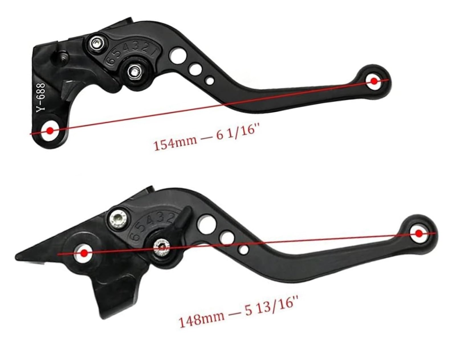 For YAMAHA for MT-09 for MT-09 SP 2021 2022 Leve freno frizione corte for motocicletta regolabili 1 paio for maniglia sinistra destra