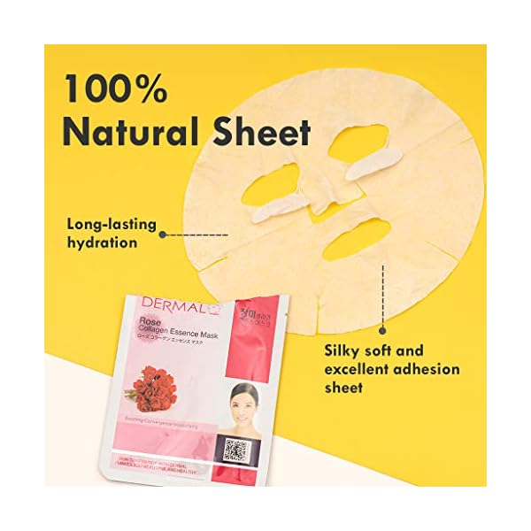 DERMAL-39-Combo-Pack-Collagen-Essence-Full-Face-Facial-Mask-Sheet-The-Ultimate-Supreme-Collection-for-Every-Skin-Condition-Day-to-Day-Skin-Concerns-Nature-made-Freshly-packed-Korean-Face-Mask DERMAL 39 Combo Pack A Collagen Essence Korean Face Mask - Hydrating & Soothing Facial Mask with Panthenol - Hypoallergenic Self Care Sheet Mask for All Skin Types - Natural Home Spa Treatment Masks
