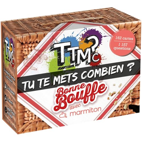 TTMC Tu Te Mets Combien ? - Bonne Bouffe avec Marmiton – Jeu de société Quiz Cuisine – Jeu d’Ambiance drôle et Convivial – Soirée Entre Amis, Famille, 2 à...