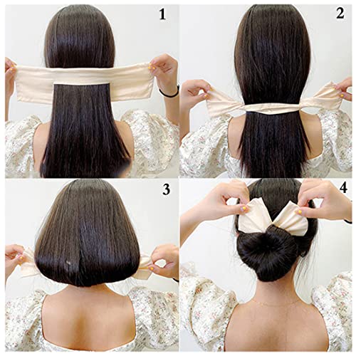 K&Y Deft Bun For Hair 6 Colors Fashionable Headband, French Twist Hair Bun, Bun Shaping Machine For Women Girl (Style1) #TOP3